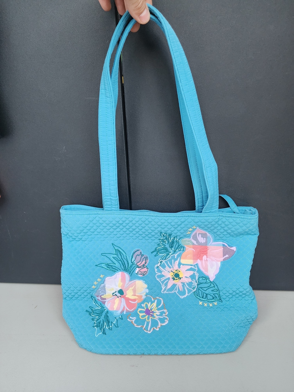 Vera Bradley Small Vera Tote HAPPY BLOOMS Bag